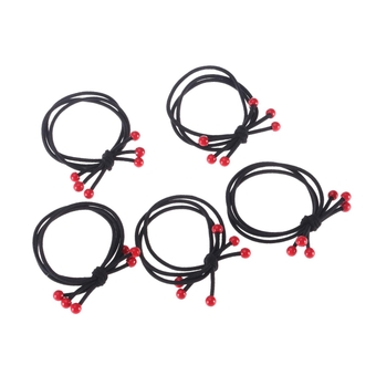 Balacoo 10pcs Ponytail Holder: Women Hair Bands High Stretch Hair Bands Braided Ponytail Holders Cherry Hair Tie Elastic Knotted Hair Ropes for Women's Hair