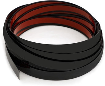 Peel and Stick Molding Trim Flexible Self Adhesive Wall Trim Mirror Like Finish Decorative Trim for Wall, Mirror, Door, Wardrobe, Gap Sealing (1/2 in X 16.4 FT, Black)