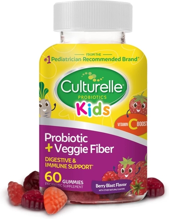Kids Probiotic Packets (Ages 3+) 24 Count & Daily Probiotic Gummies (Ages 3+) 60 Count - Digestive & Immune Health