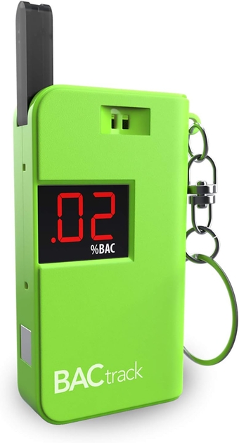 Keychain Breathalyzer (Green) | Ultra-Portable Pocket Keyring Alcohol Tester for Personal Use
