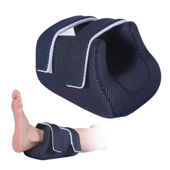 Heel Protector Bed Sore Pillow Cushion for Pressure Sores,Heel protection Foot Wedge Pillow for Bedridden Patients Supplies, Ankle Pillow Heel Protectors for Heel Pain (Pack of 1 count,Navy)