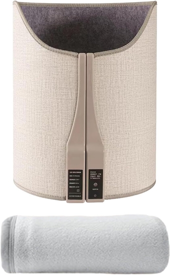 Electric Space Heater Panel Heater Foot Warmer with Knee Blanket Personal Desktop Table Heater Heating Equipment for Learning