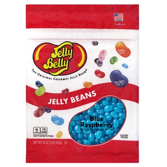 Blue Raspberry  Beans - 1 Pound (16 Ounces) Resealable Bag - Genuine, Official, Straight from the Source
