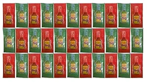 El Yucateco Red and Green Habanero Hot Sauce Packets 5 gram 150 Red 150 Green Breakroom Combo Pack