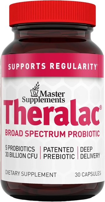 Master Supplements 30 Capsules - Multi-Strain Probiotic for Optimal Gut Health + Gas & Bloating Relief - Gluten Free - 30 Servings