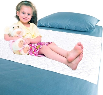 Deluxe Extra Absorbent Waterproof Mattress Sheet Protector for Children, 6 Cup Urine Absorption, Machine Washable, Dryer Friendly, 34" x 36" + Two 18" Flaps