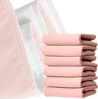 Reusable Bed Underpad - Waterproof & Washable Bed Pad - Absorbent Mattress Protector Pad - Incontinence Bed  - Bed Protector  Pack of 6 Size 34x36 (Pink)