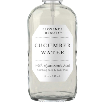 | Face & Body Mist Spray - Soothing Cucumber Water With Moisturizing Hyaluronic Acid | Instant Soothing, Cooling, Conditioning | 8 FL OZ