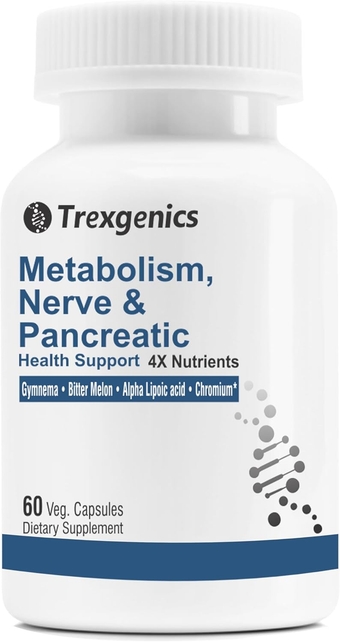 Metabolism Support with GYMNEMA 75% Gymnenic Acid 150 mg, Bitter Melon 5% Bitters 150 mg, Chromium & Alpha LIPOIC ACID150mg(60 Vegan Capsules) (Pack of 1)