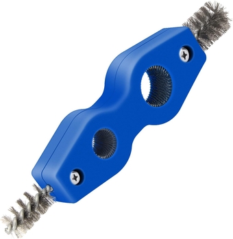 LTTON 4 n 1 Copper Pipes Cleaner Brush Tool, Battery Terminal and Post Brush, Cleaner Brush Tool for Copper Pipes, Remove Rust And Corrosion Plumbing nstillation and Soldering (Blue)