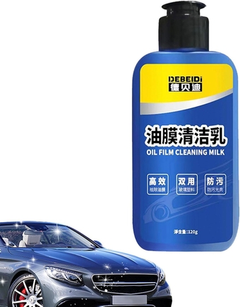 Car Glass Oil Film Cleaner - Auto Glass Film Removal Cream | Car Window Water Spot Cleaning Oil Film Cleaner | Water Spot Remover for Glass Surfaces, Coatings, 120g