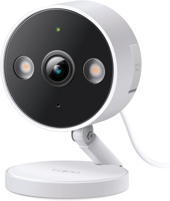 Tapo 2K QHD Security Camera, Indoor/Outdoor, 𝟮𝟬𝟮𝟰 𝗣𝗖𝗠𝗮𝗴 𝗘𝗱𝗶𝘁𝗼𝗿'𝘀 𝗖𝗵𝗼𝗶𝗰𝗲, Color Night Vision, Free Person/Pet/Vehicle Detection, Invisible IR Mode, SD Storage(Tapo C120)