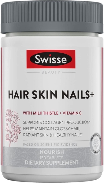 Biotin Hair Skin and Nails Collagen Supplement for Women & Men | Milk Thistle, Biotin, Vitamin C, Zinc & Iron | Supports Hair Growth & Collagen Production | Collagen Supplement | 150 Tablets