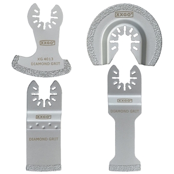 4 Pcs Oscillating Multi Tool Diamond Blades for Grit Grout Removal XG4004D