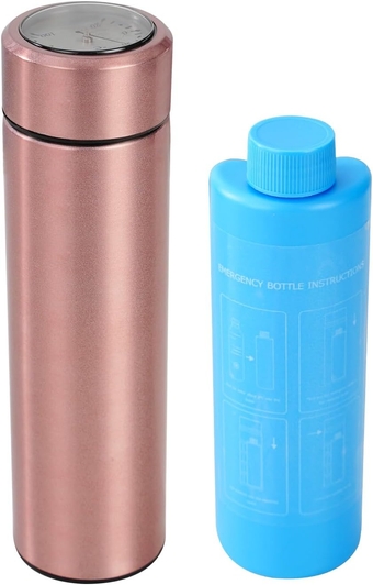60H Medicine Cooler TSA Approved Temp Display Insulin Pen Travel Cooler Medication Diabetic Cooling Case Insulin Pens Cooler Travel CASE Medicine Cooler Box (Champagne Golden)