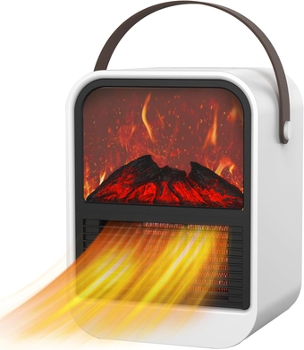 Electric Space Heater, Electric Fireplace Heaters for Indoor Use Energy Portable Efficient Space Heaters for Indoor Use,Two-Speed Quiet Ceramic Heater Fan Heat Up 200 Square Feet for Office Room Desk