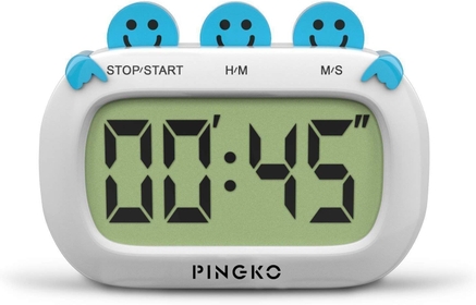 Digital Kitchen Timer Fashion Design Clock Cooking Timer with Big Digits,Large LCD Display, Loud Alarm, Magnetic Backing Stand,Battery Included-Blue