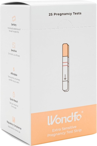 Early Result Pregnancy Test Strips - Get Results 6 Days Sooner Than Missed Period-Sensitive and Accurate HCG Testing Kit at 10 MIU/ml Cut-Off -[25 Packs]