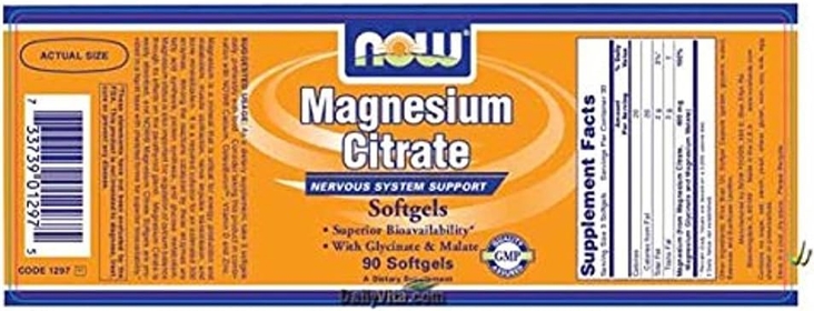 Now Foods Magnesium Citrate - 90 Softgels ( Multi-Pack)