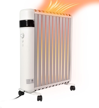 Space Heater, Convection Panel Space Heater, 1500W, Electric Space Heaters for Indoor Use, Quiet Fast Heating with Wheels & Handle, Overheat & Tip Over Protection, 2 Heating Modes for Room Office