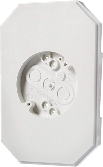 Arlington 8141DBL Siding Mounting Kits with Built-in Box, White, 1/2-Inch (4 Pack)