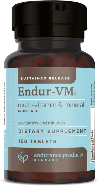 ENDUR-VM - Without Iron – Sustained-Release Daily Multi-Vitamin - Vitamin A, Vitamin C, Vitamin D, Vitamin E, Vitamin B12 - Zinc for Immune Health Support + Calcium & More - 150 Tablets
