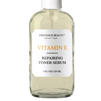 | Reparing Vitamin E Toner Serum For Face + Setting Spray | Enhanced with Green Tea & Aloe Vera | 4 FL OZ