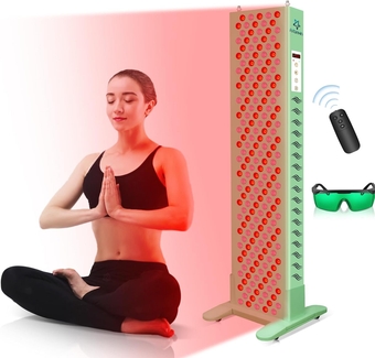 Red Light Therapy for Body, 200 LEDs Red Light Therapy Device Lamp with Red Light 660nm & Infrared Light 850nm for Face Body Pain Relief with Timer, Controller