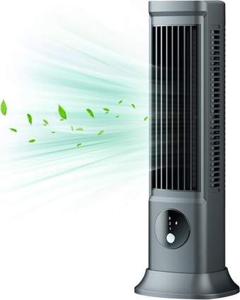 Mini Tower fan, Portable Desk Fan Low-Noise Oscillating Tower Fan Personal Small Bladeless Fan with 3 Wind Speeds USB Table Fans for Bedroom Living Room Office