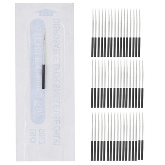 50pcs Tattoo Needles Set, 3RS,5RS, Microblading Fast Coloring Eyebrow Tattoo Needle Accessory(3RS)