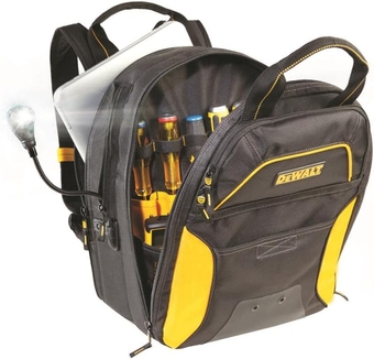 DGCL33 33-Pocket Lighted USB Charging Tool Backpack , Yellow
