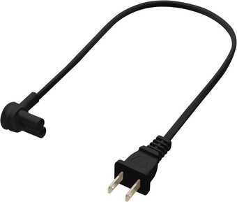 Extra Short Power Cord Compatible with Sonos Era 100 and Era 300 Speakers (Black - 19.5 Inches)