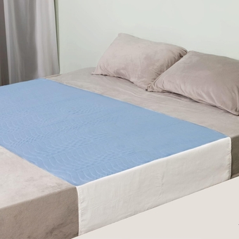 ® Saddle Style Bed Pad with Tuck-in Sides, Absorbent Waterproof Washable and Reusable Incontinence Underpad,Premium Quilted Tuckable Mattress Protector for Adult, Toddler,Pet(34"X76",Blue)