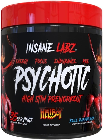 Hellboy Edition, High Stimulant Pre Workout Powder and NO Booster with Beta Alanine, L Citrulline, and Caffeine, Boosts Focus, Energy, Endurance, Nitric Oxide Levels, 35 Srvgs