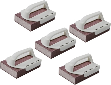 5pcs Sponge Sanding Block Pan Brush Washable Sand Household Scrub Pad Kitchen scrubbers Rust Removal Sander Pot Rust Cleaner Wood Sandpaper Bath Brush Corundum Cleaning Ball pp