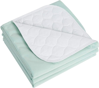 Washable Waterproof Incontinence Bed Pads - 34 x 36 Inch Reusable Underpad Sheet for Chair, Sofa and Mattress Protectors Pack of 3