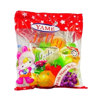 YAME | حلال | Halal | Fruit Candy Bag | Jelly Mixed Cups | With Nata De Coco | Tasty Jelly | YAME BAG | 700g | 24.6 oz