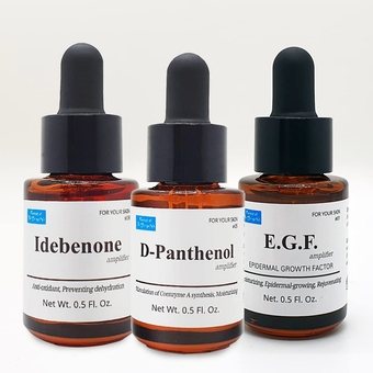 FOREST OF THE BORGES'S D-Panthenol (Provitamin B5), EGF (Epridermal Growth Factor), Idebenone (Synthetic Coenzyme Q10) 0.5 fl. oz. Bundle Pack