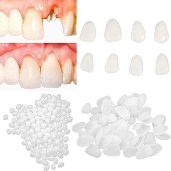 Fake Tooth Repair Kits DIY Dental Care Kit Glue for Filling Missing Broken Teeth Crowns and Bridges Moldable Fake Teeth to Regain Your Beautiful Smile in Minutes-White Color