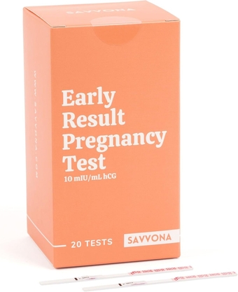 Early Detection Pregnancy Test Strips - Individually Wrapped & Sensitive 10 MIU/mL hCG Test Strips - Over 99% Accurate - Results in Minutes - Cost Effective Pregnancy Test for Women - 20ct