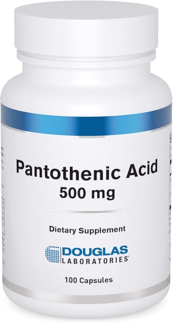 Pantothenic Acid 500 mg | Vitamin B5 to Support Cellular Energy Production and Metabolism* | 100 Capsules