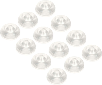 Cabinet Door Bumpers 150 Pcs Clear Rubber Bumpers, Self Adhesive Cabinet Bumpers Sound Dampening, Circular Dots Shaped Cupboard Stopper Bumper Pads for Drawers, Laptop, Picture Frames, Cutting Boards
