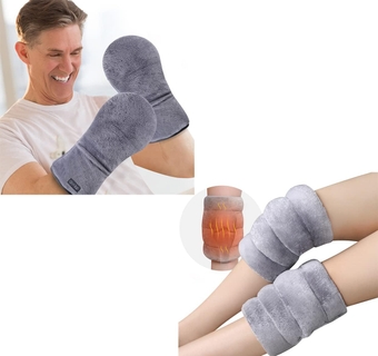 Heated Mitts and Microwave Heating Pad for Knee Pain Relief & Arthritis Elbow,Muscle and Joint, Microwavable Hand Warmer Gloves for Women and Men, Microwavable Hand Warmer Gloves