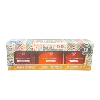 - 1 Jar Pili Pili Hot Sauce and 2 Jars (1 Red Pepper and 1 Scotch Bonnet) BBQ Sauce Gift Set, Plant-Based Condiments, Delicious Sauces and Dips to Liven up Vegan and Non-Vegan Dishes, 148 ml x 3