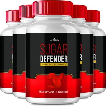 Sugar Defender Capsules Blood Formula Supplement SugarDefender Healthy Blood Advanced Formula Pills - Maximum Strength with Vitamin C Zinc Cinnamon Powder Sugar Defender Blood Support Reviews (5 Pack)