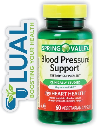 Spring Valley Blood Pressure Support, 60 Capsules. Includes | From A to Zinc with |