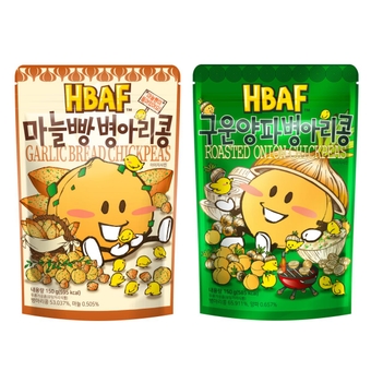 [Official Gilim ] Korean Roasted Onion Chick Peas 150 gram, Garlic Bread Seasoned Crunchy Chick Pea 150 gram | Nutritious | After-School, Work, Trip Camping Snack | Protein & Fiber
