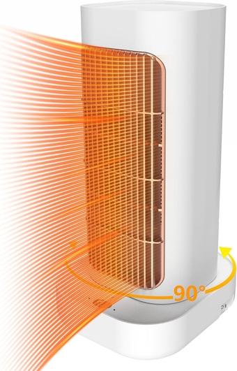 Portable Space Heater for Indoor Use - PTC Fast Heating Ceramic with Overheat Protection, 1300W Electric Small Desk Space Heaters with Energy Efficient - for BathRoom, Bedroom and Office