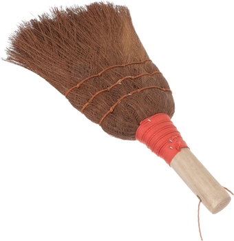 Household Cleaning Supplies Household Brooms Mini Desk Cleaning Brooms Desk Dust Broom Small Cleaning Broom Wooden Pole Small Broom dust Collector Brown dust Brush Desktop Office