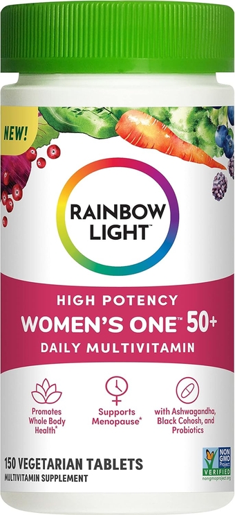 Multivitamin for Women 50+, Vitamin C, D & Zinc, Probiotics, Women’s One 50+ Multivitamin Provides High Potency Immune Support, Non-GMO, Vegetarian, 150 Tablets